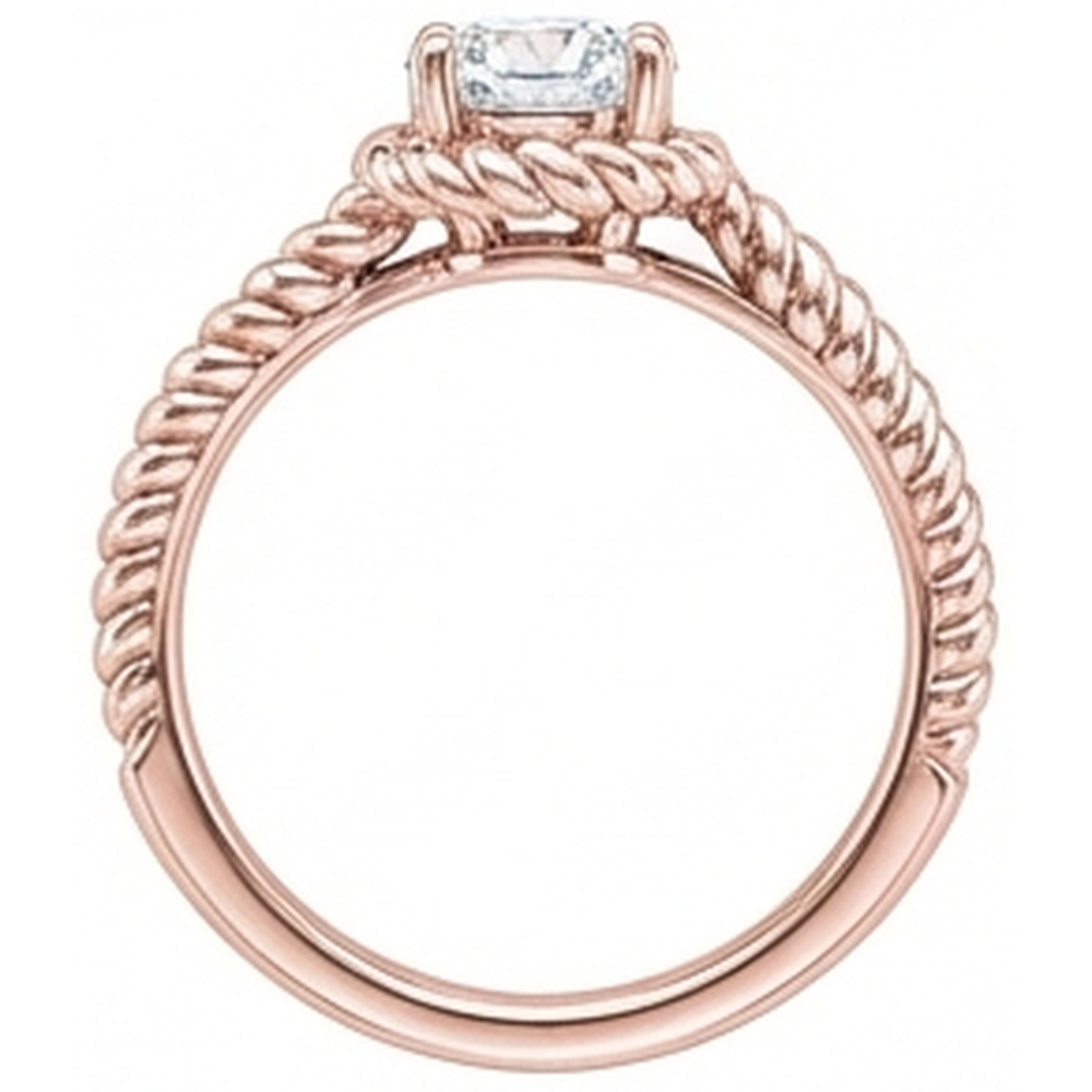 Echt Aus der Erde Abgebauter Natürlicher Diamant-Solitär-Verlobungsring Roségold 1.75 Karat