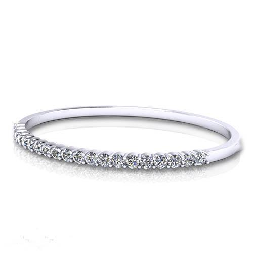 Echt Diamant Damenarmband 4.00 Karat 14K Weißgold