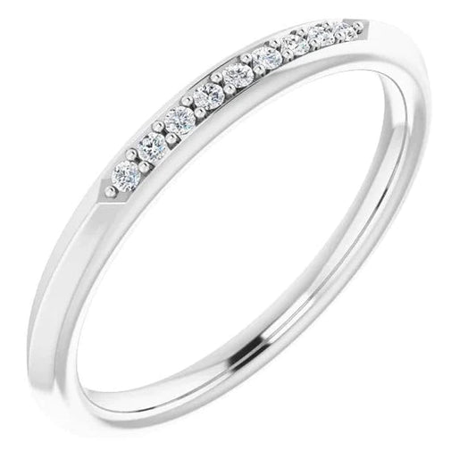 echter round diamant 0.54Karat memoire-ring Vorderansicht
