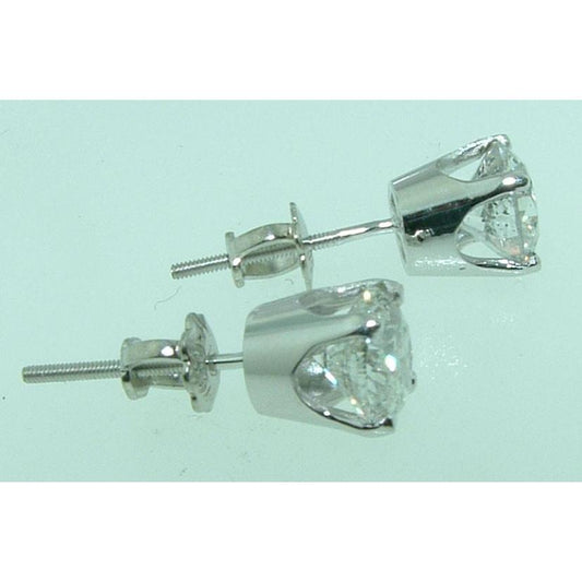  Echt Diamant Ohrstecker 2,50 ct. Platin Damenschmuck