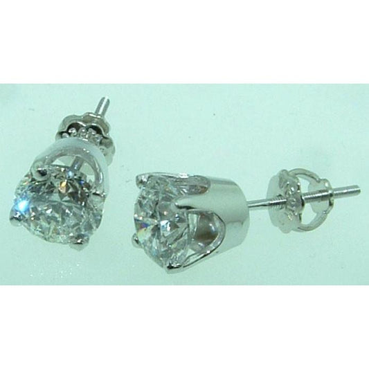  Echt Diamant Ohrstecker 2,50 ct. Platin Damenschmuck