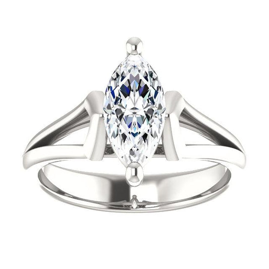 Echt Diamant Solitaire Ring 1,50 Karat Korbfassung Damen Schmuck