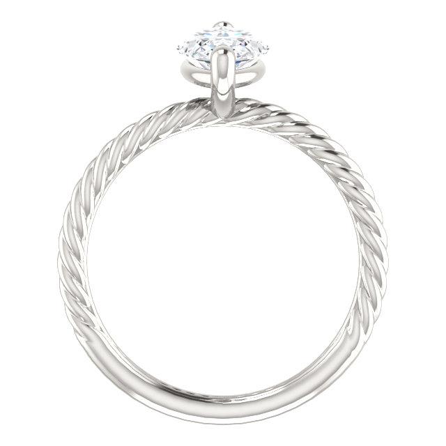 Echt Diamant Solitaire Ring 2 Karat Twisted Rope Style Damen Schmuck