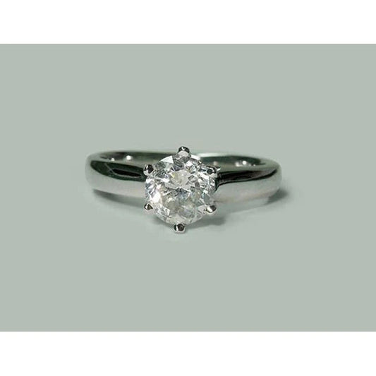 Echt Diamant Solitaire Ring Weißgold 1,31 Karat Schmuck Neu