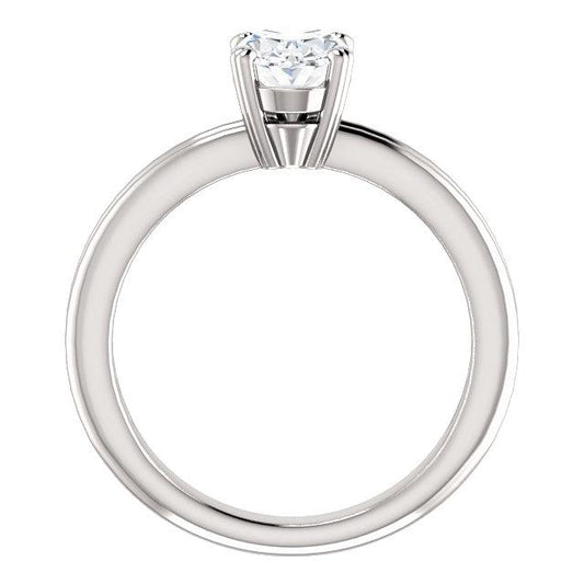 Echt Diamant-Solitär-Verlobungsring 2 Karat Split Shank Damen Schmuck