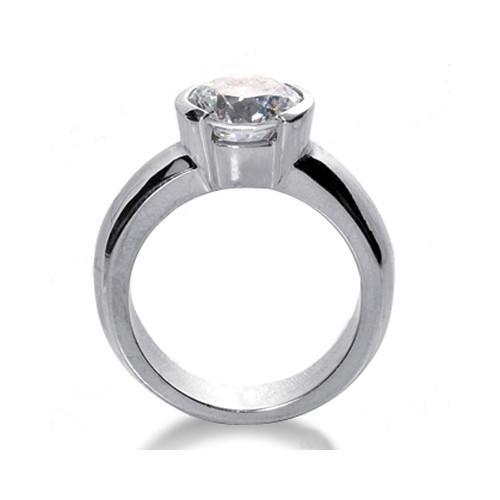 Echt Diamant-Solitärring 1,01 ct. Weißgold 14K
