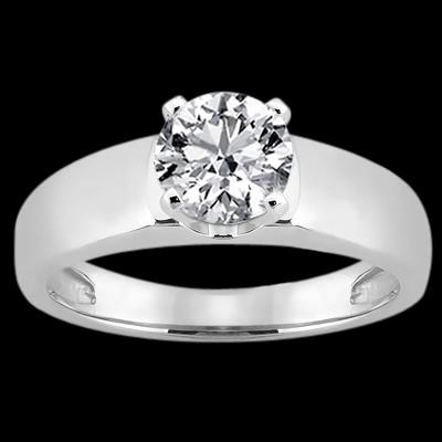 Echt Diamant-Solitärring 2,50 ct. Damen Schmuck Weißgold 14K