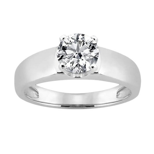 Echt Diamant-Solitärring 2,50 ct. Damen Schmuck Weißgold 14K