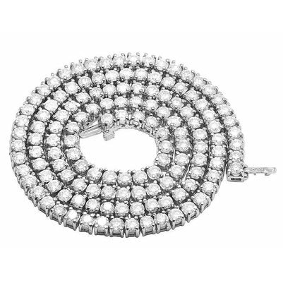 Echt Diamant-Tenniskette Halskette