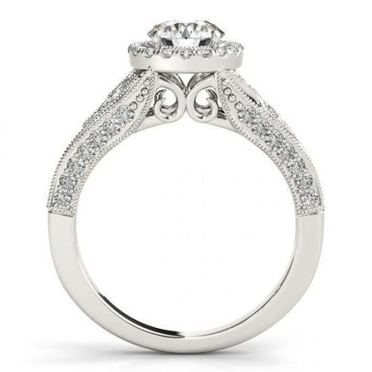 Echt Diamant-Verlobungsring 1,25 Karat Antik-Stil Frauen Schmuck Neu