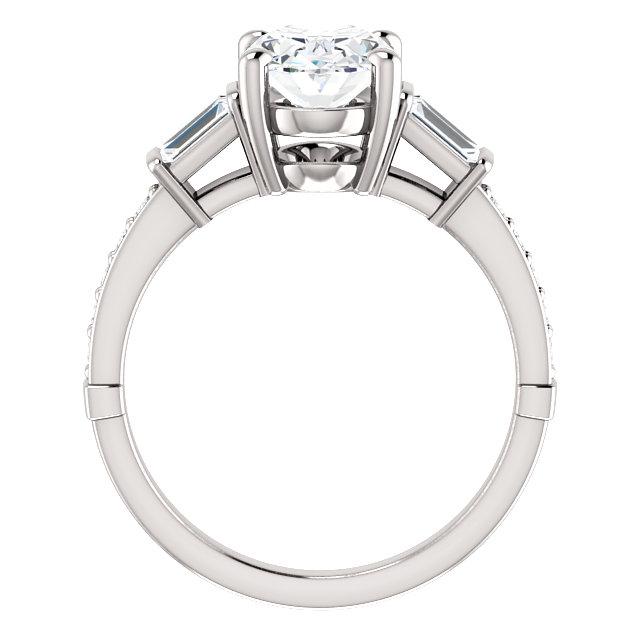 Echt Diamant-Verlobungsring Vintage Style 2,20 Karat Drei Steine