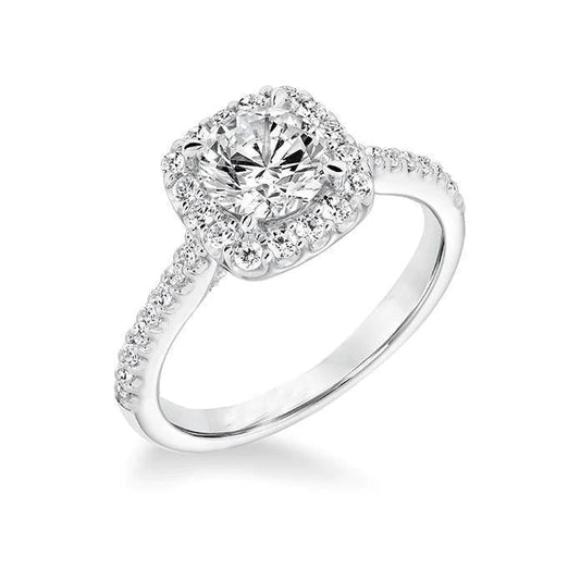 Echt DiamantEngagement Halo Ring 1.85 Carats