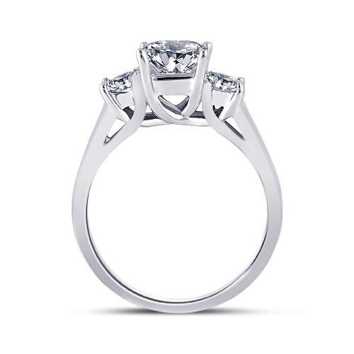 Echt Diamanten Drei-Stein-Verlobungsring 2,31 Karat Diamantschmuck Gold