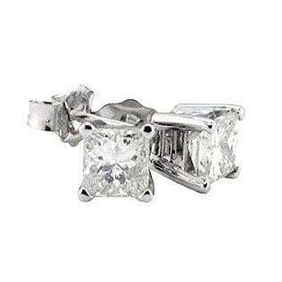 Echt Diamantohrringe Prinzessin Diamant Ohrstecker 6 ct.