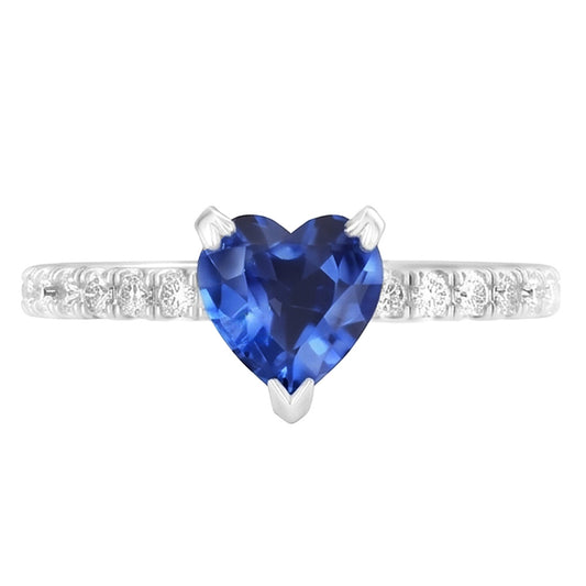 Echt Saphir Verlobung Ring