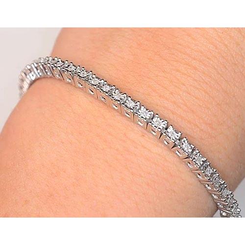 Diamant Tennisarmband Zinken Set 5 Karat F Vs1 Damen Schmuck - harrychadent.de