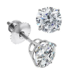 Echte Aus der Erde Abgebauter Natürlicher Diamantohrringe für den täglichen Gebrauch