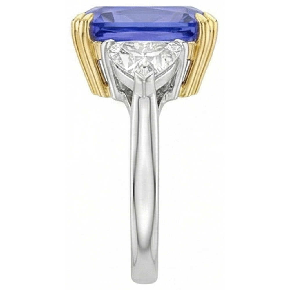 Echter 10-Carat-Gold-Saphirring