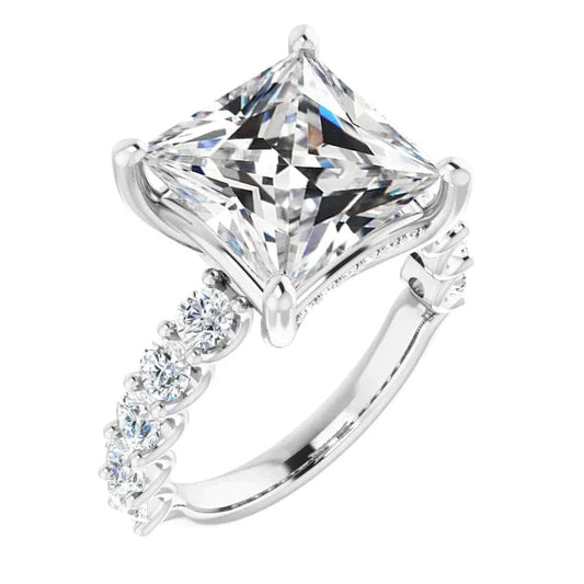Echter 10-Carat-Prinzessin-Diamantring