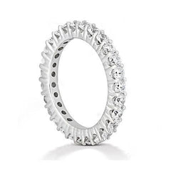 Echter 1,35-Karat-Ewigkeits-Verlobungsring für Damen mit rundem Diamant, neu