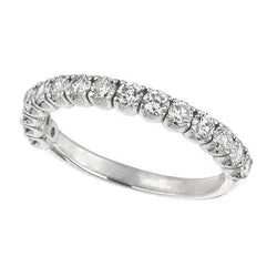 Echter 2,01 Karat runder, brillanter Diamant-Half-Eternity-Bandschmuck