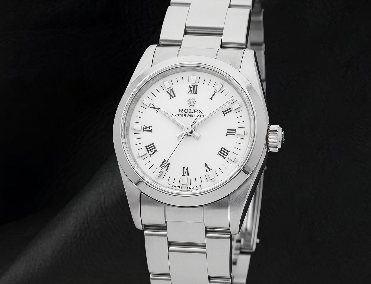 Echter 31mm Rolex weiße römische Damenuhr