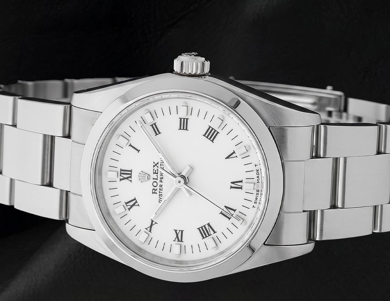 Echter 31mm Rolex weiße römische Damenuhr