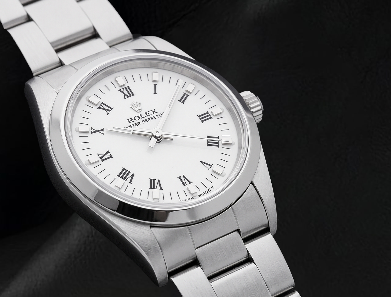Echter 31mm Rolex weiße römische Damenuhr