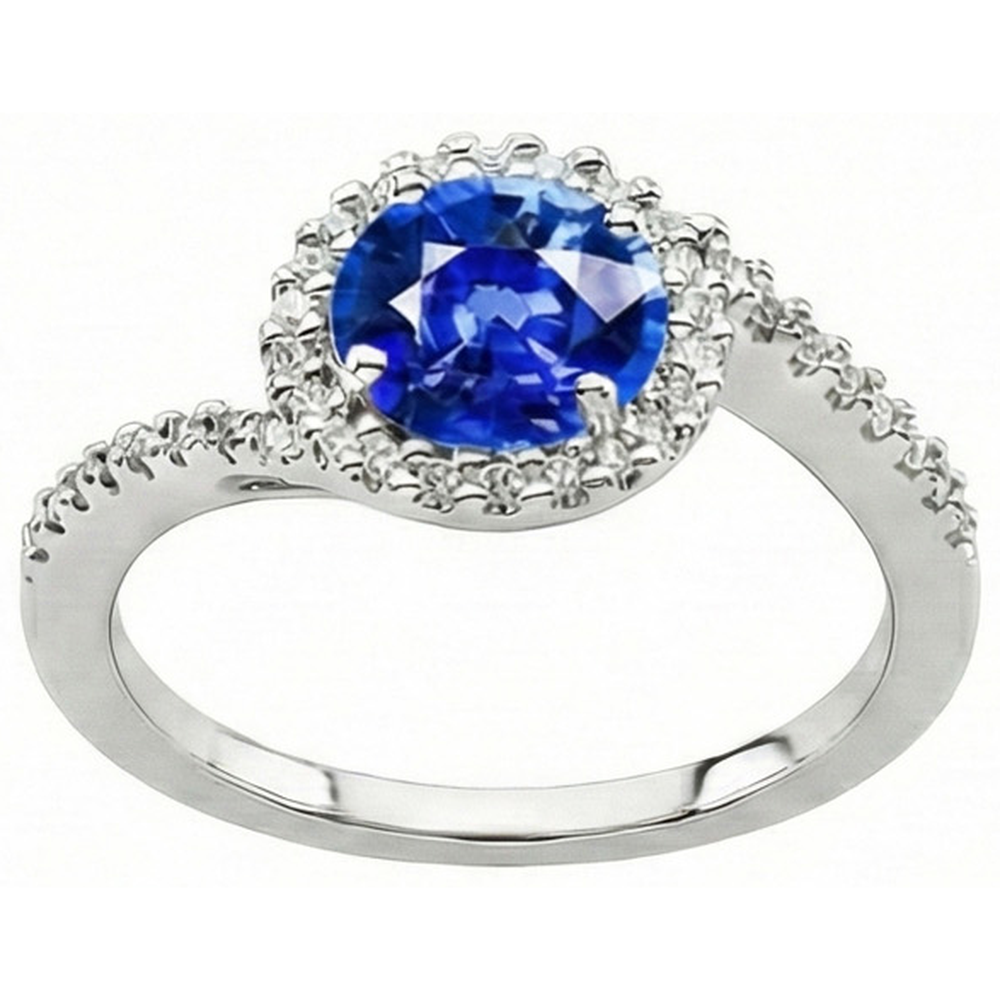 echter round diamant 2Karat ring Seitenansicht