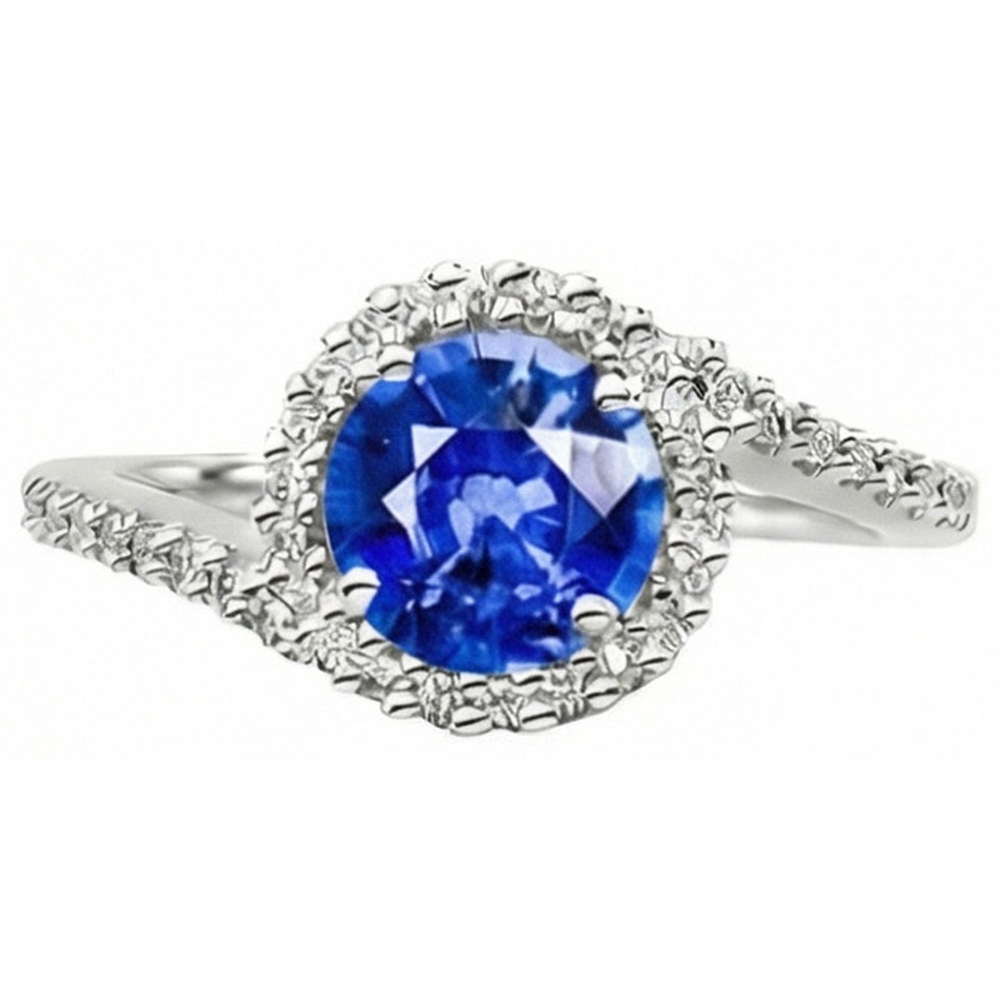 echter round diamant 2Karat ring Profilansicht