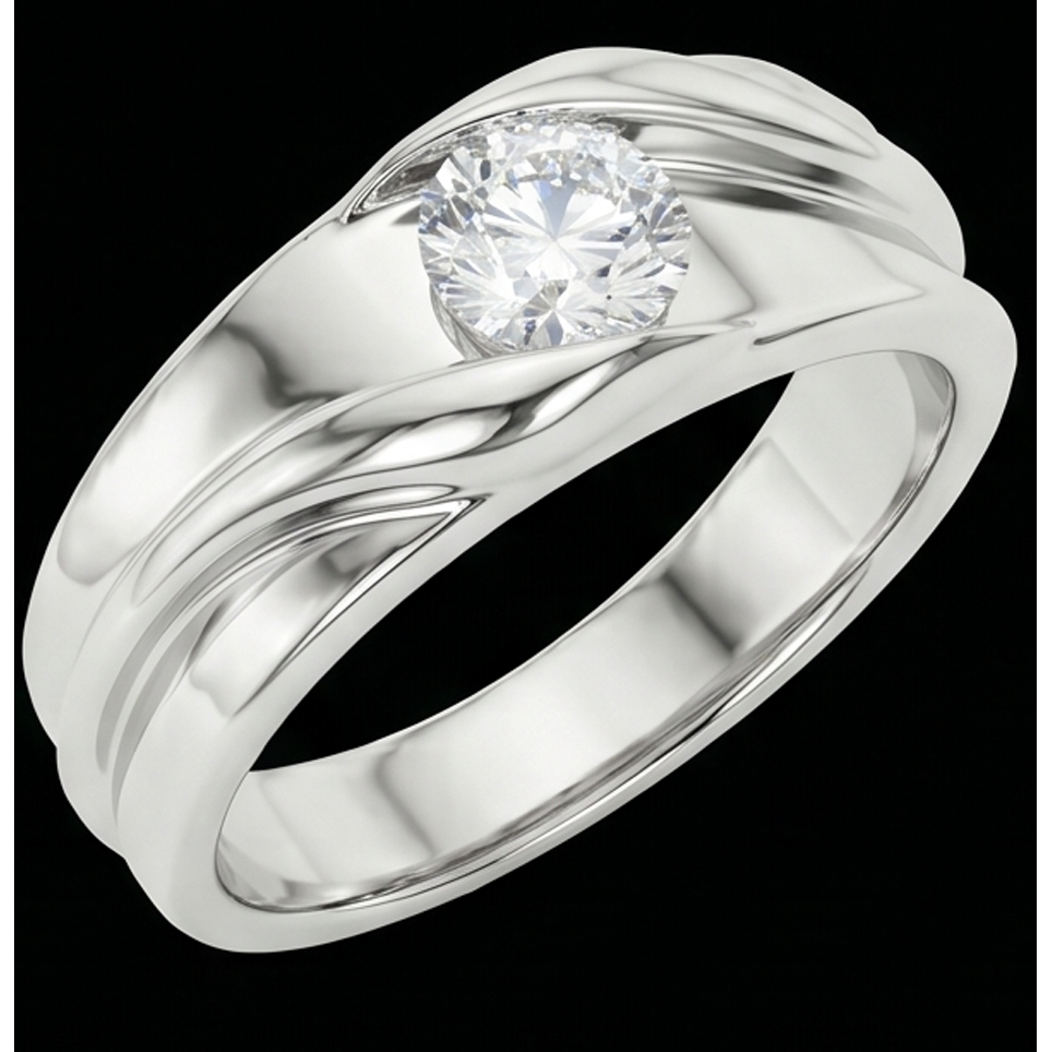 Echter Diamant Memoire-Ring 1 Karat