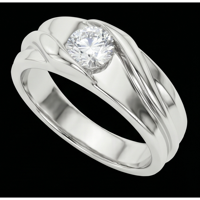 Echter Diamant Memoire-Ring 1 Karat