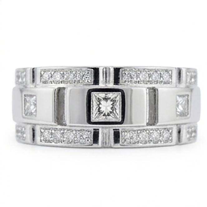 Echter Diamant Memoire-Ring 2.72 Karat