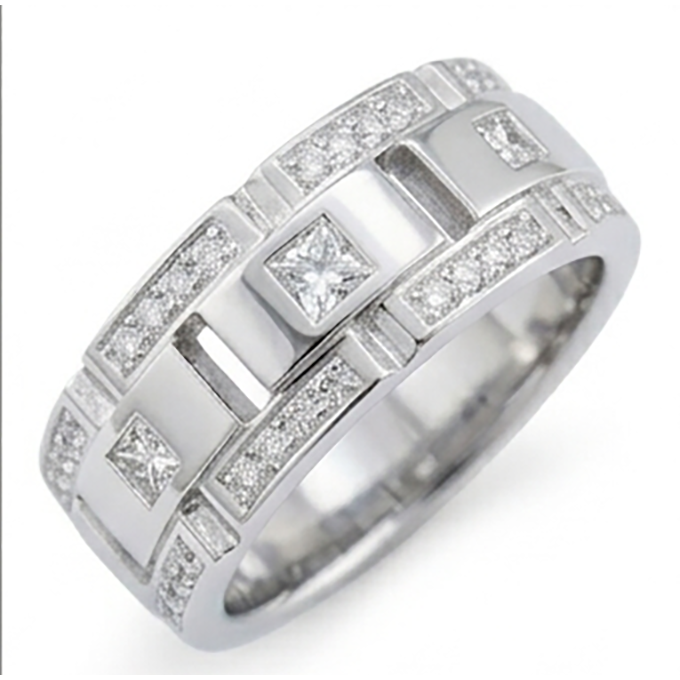 Echter Diamant Memoire-Ring 2.72 Karat