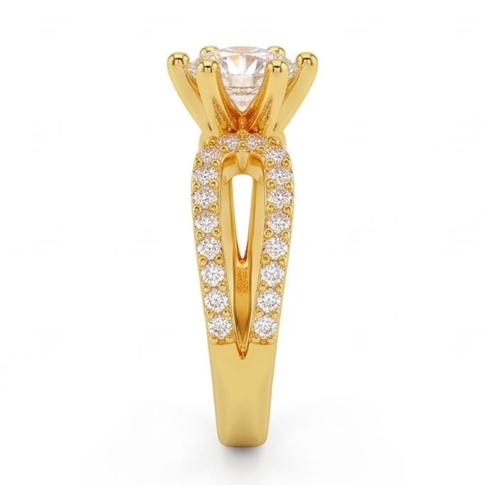 Echter Diamant Ring 0.90 Karat