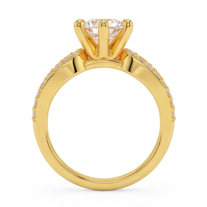 Echter Diamant Ring 0.90 Karat