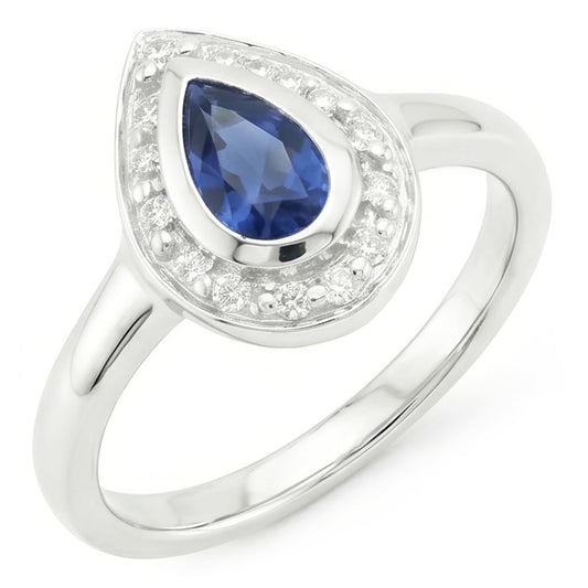 Echter Diamant Ring 1.01 Karat - 14K Weißgold