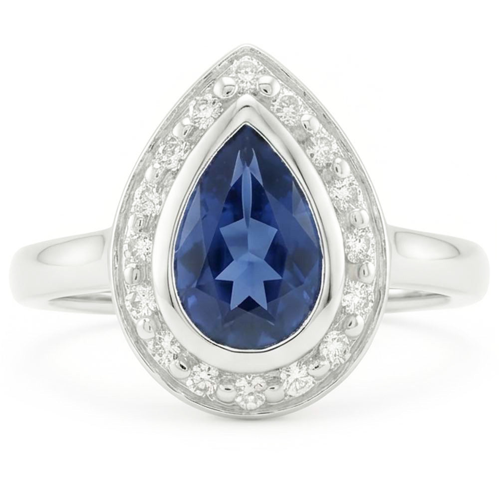 Echter Diamant Ring 1.01 Karat - 14K Weißgold