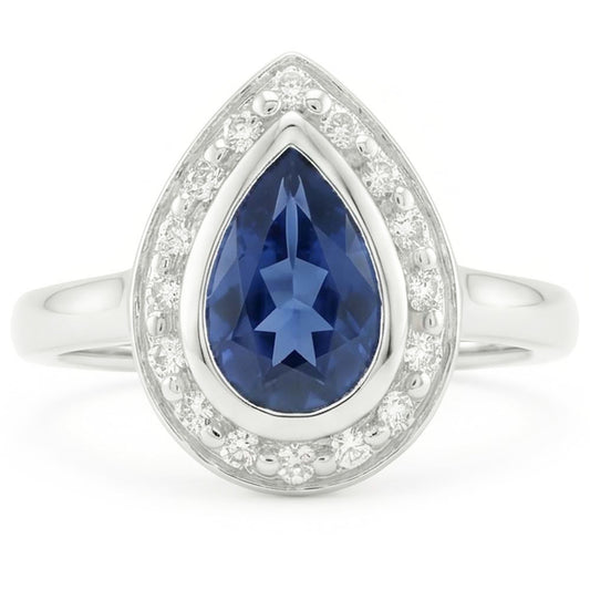 Echter Diamant Ring 1.01 Karat - 14K Weißgold
