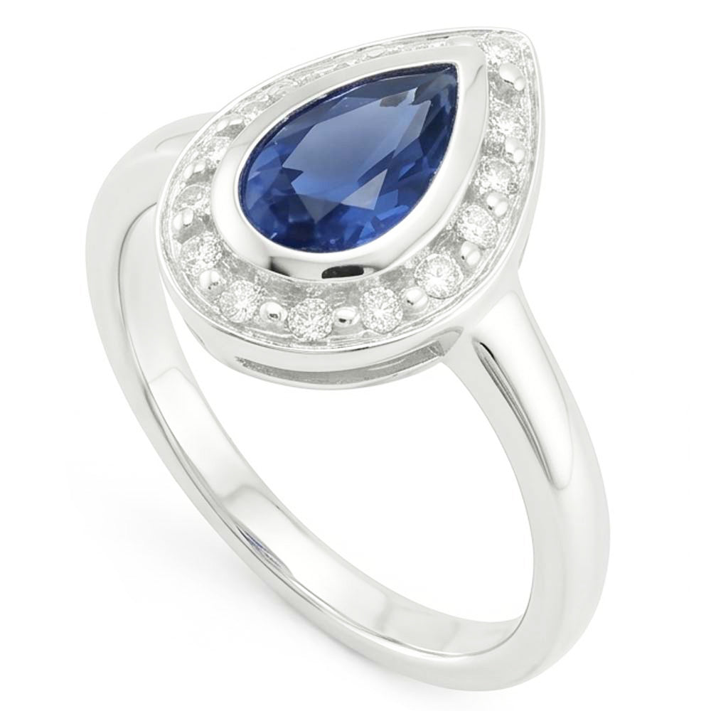 Echter Diamant Ring 1.01 Karat - 14K Weißgold