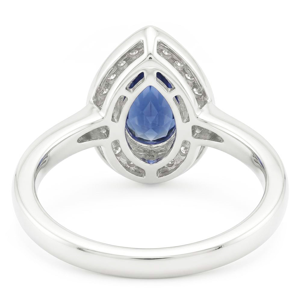 Echter Diamant Ring 1.01 Karat - 14K Weißgold