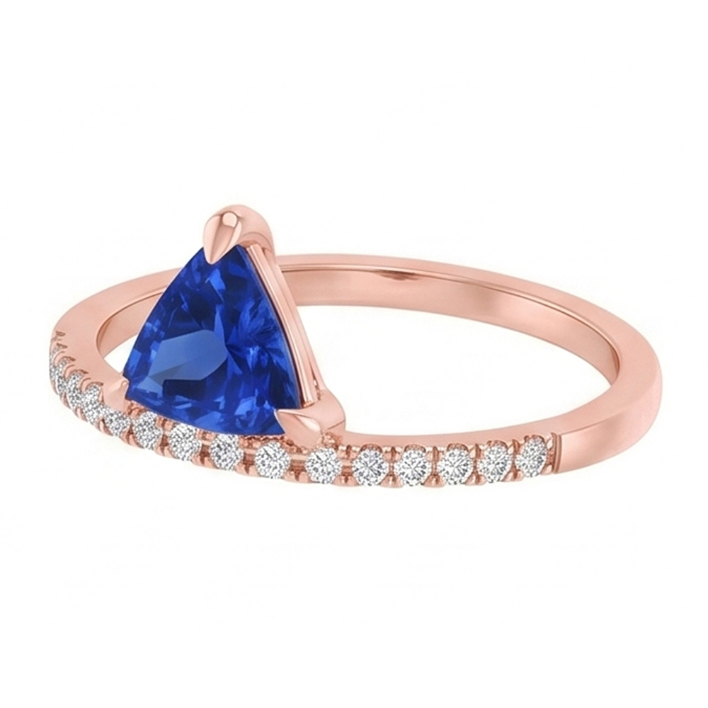 Echter Diamant Ring 1.50 Karat - 14K Roségold