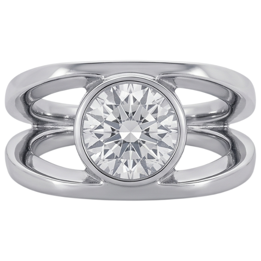 Echter Diamant Ring 1.50 Karat - 14K Weißgold