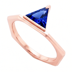 Echter Diamant Ring 1 Karat - 14K Roségold