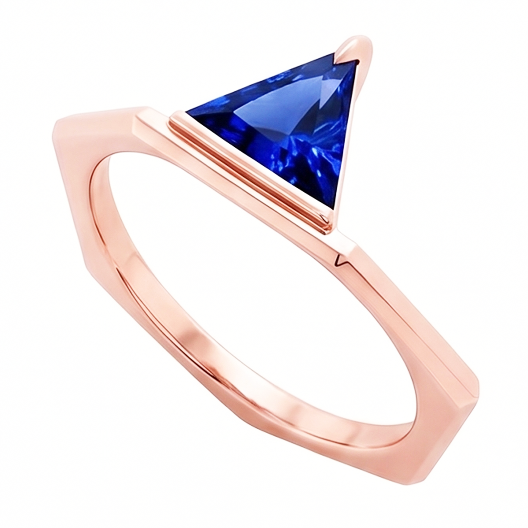 Echter Diamant Ring 1 Karat - 14K Roségold