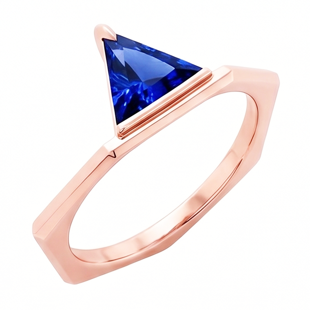 Echter Diamant Ring 1 Karat - 14K Roségold