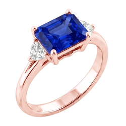 Echter Diamant Ring 2.50 Karat - 14K Roségold