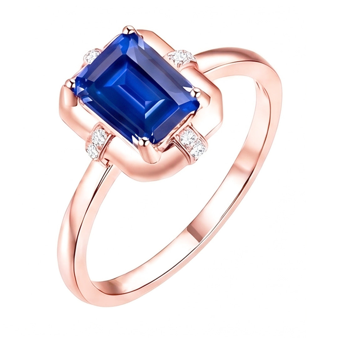 Echter Diamant Ring 2.50 Karat - 14K Roségold