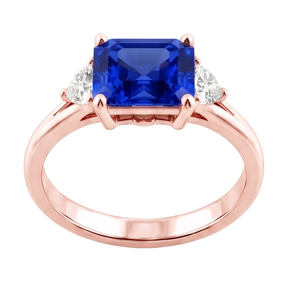 Echter Diamant Ring 2.50 Karat - 14K Roségold