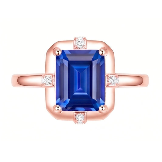 Echter Diamant Ring 2.50 Karat - 14K Roségold